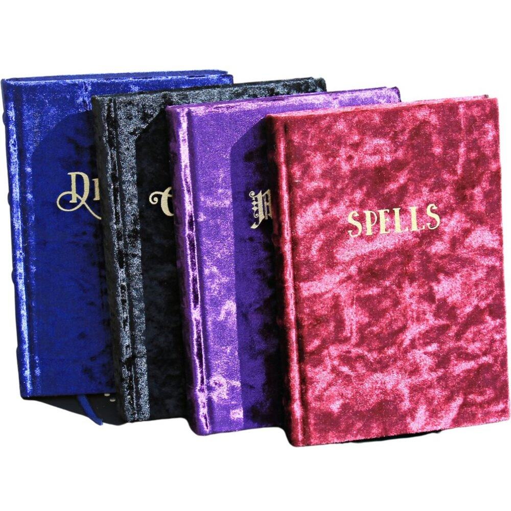 Grimoire Book of Shadows 4-Pc Journal Set Velveteen Dreams Spells Magic Charmed - Picture 3 of 7